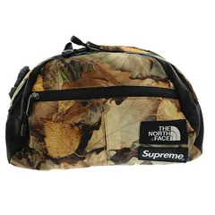 シュプリーム SUPREME ×The North Face ノースフェース 16AW Roo II Lumbar Pack Leaves ルゥー2 ランバー パック リーブス 枯れ葉 ウエスト ボディ バッグ ブラウン ブラック ☆AA★▲251218
