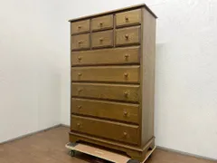 近藤工芸　ハイチェスト１１００　旭川家具　USED 近藤工芸 ハイチェスト1100 旭川家具 USED 【公式通販】