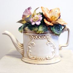 ジノリ？ イタリア製 花籠 陶磁器 - メルカリ