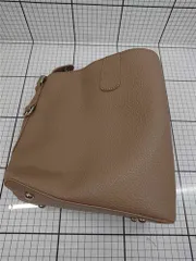 ◇ Θ ベージュ系 ショルダーバッグ 本革 2WAY トートバッグ レディース E  【1509190015416】