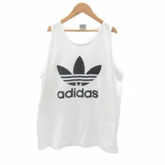 アディダスオリジナルス adidas originals タンクトップ L 白 ホワイト ロゴプリント /SY33 ■GY61
