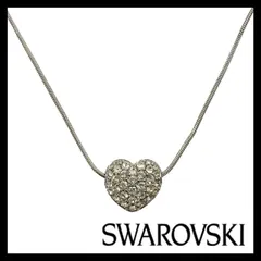 M【SWAROVSKI】リバーシブル ハート パヴェ ネックレス シルバーカラー クリスタル ラインストーン カラーストーン ピンク ライトブルー/水色 ペンダント スワロフスキー  (62319OY2a)