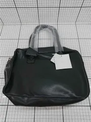 ◇ ⊇ レディース ブラック系 合成皮革 2WAYハンドバッグ ショルダーストラップ付 E  【1509190015553】