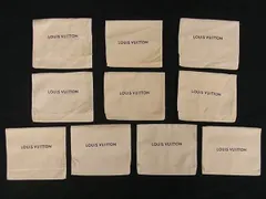 ■新品同様～■  LOUIS VUITTON ルイヴィトン コットン100% 保存袋 W 約14.8cm H 約12.5cm 10点セット まとめ売り ベージュ系 DB0954