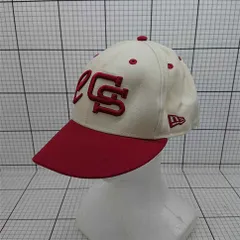 ◇ Θ 【ニューエラ New Era】59FIFTY キャップ 7 1/2 59.6cm アイボリー×レッド系 メンズ E  【1509190045468】