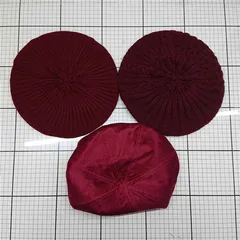 ◇ ⊇ 《 【グリーンパークス Green Parks】ベレー帽 ボルドー系 ニット レディース フリーサイズ レディース 》 E  【1509190045338】