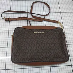 ◇ Θ 【マイケル・コース MICHAEL KORS】ジェットセットアイテム クロスボディバッグ ブラウン系 レディース E  【1509190048773】