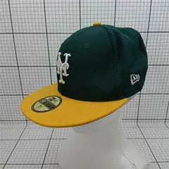 ◇ Θ 【ニューエラ NEW ERA】59FIFTY ニューヨーク・メッツ キャップ 7 1/4 グリーン系×イエロー系 メンズ E  【1509190045697】