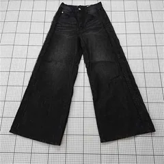 ◇ Θ ページボーイ PAGEBOY ワイドデニムパンツ ブラック系 02S レディース E  【1510070003669】