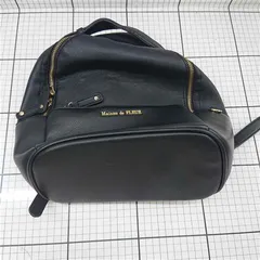 ◇ Θ 【メゾン ド フルール Maison de FLEUR】リュックサック ブラック系 合皮 レディース レディース E  【1509190050325】