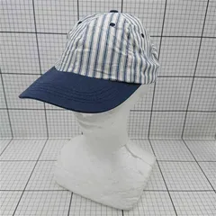 ◇ Θ 【コンペティション Competition】ストライプ コットンキャップ ネイビー系 アジャスター付 USA製 レディース E  【1509190049053】