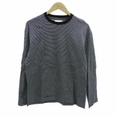 ユナイテッドアローズ UNITED ARROWS 長袖Tシャツ カットソー ロンT S 黒 ブラック オフホワイト ボーダー /HO29 ■GY61