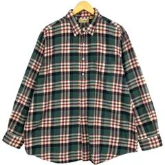 古着 80~90年代 エルエルビーン L.L.Bean 長袖 ボタンダウン フランネルチェックシャツ メンズXL相当 ヴィンテージ/eaa597098