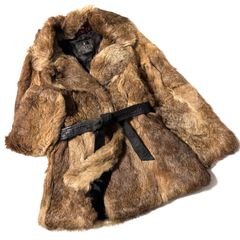 【美品】ROTINY ロティニー ラムコート リアルファー ブラウン ロング丈 ◎価格交渉OK◎【美品】ROTINY ロティニー ラビットファーコート