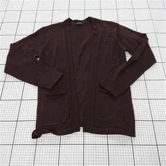 ◇ ⊇ ナノ・ユニバース nano・universe カーディガン ブラウン系 Sサイズ メンズ E  【1511060029492】