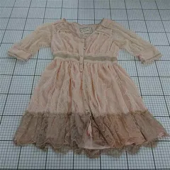 ◇ ⊂ ラグナムーン LagunaMoon レース切替ワンピース ピンク系 レディース Fサイズ E  【1511060029430】