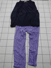 ◇ ⊂ ユナイテッドアローズ グリーンレーベルリラクシング セットアップ ネイビー系 パープル系 レディース E  【1511100007091】