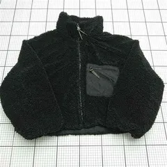 ◇ ⊇ ザラ ZARA ボアフリースジャケット ブラック系 メンズ XLサイズ E  【1511100007596】