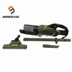 ☆美品☆makita マキタ 18V 充電式クリーナー CL286FD オリーブ 本体＋パイプ＋ノズル付 サイクロン一体式 コードレス 掃除機116445