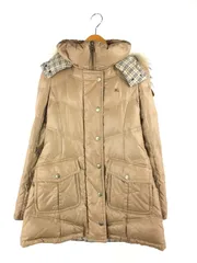 【中古】【レディース】BURBERRY BLUE LABEL バーバリーブルーレーベル LONG DOWN JACKET FRF02-620-40 ロングダウンジャケット コート 裏地ノバチェック ラクーンファー【169-241228-hi-10-TAG】