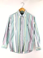 【中古】【メンズ】RALPH LAUREN ラルフローレン THE BIG OXFORD BD STRIPE SHIRT ビッグ オックスフォード ボタンダウン ストライプシャツ 長袖シャツ 【146-250118-hi-24-TAG】