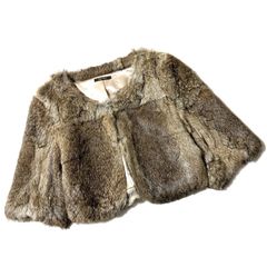 ◎価格交渉OK◎【美品】ラビットファー ポンチョ ケープ 毛皮 リアル