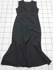 ◇ ⊂ ワンピース シーネア CENEA ノースリーブマーメイドワンピース ブラック系 Lサイズ レディース E  【1511110027133】