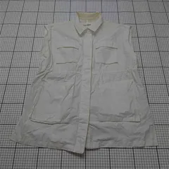 ◇ Θ レイ ビームス Ray BEAMS コットンナイロン ベスト ホワイト系 レディース E  【1511110044512】