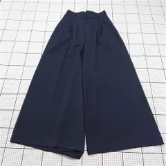 ◇ Θ ナノ・ユニバース nano・universe ワイドパンツ ネイビー系 サイズ38 レディース E  【1511110045410】