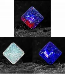 Adgadg Lucroll ３個セット デスクトイ 指先トリック玩具 回転チャレンジ 習熟型 スキルトイ 難易度あり 仕事 勉強 休憩 リラックス 携帯サイズ 4cm角 (本体３色セット,  小型)