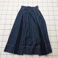 ◇ Θ socolla ソコラ デニムプリーツスカート サイズ2 レディース ネイビー系 E  【1511120008917】