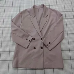 ◇ ⊇ イング INGNI ダブルボタンジャケット ライトピンク系 M レディース E  【1511120015557】