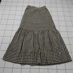 ◇ Θ ティティベイト titivate select XP3156 ギンガムチェックフレアスカート L レディース ベージュ ブラック系 E  【1511120014789】