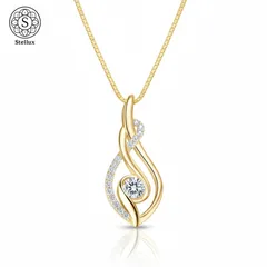 【胸元を美しく魅せる流線デザイン】0.3ctモアサナイト×S925ネックレス｜GRA鑑定書付き／高級ジュエリー／レディース／普段使いから特別な日まで