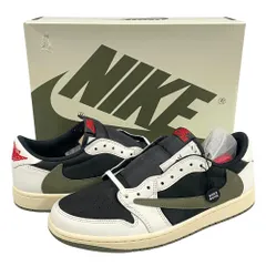 NIKE ナイキ 品番 DZ4137-106 WMNS AIR JORDAN 1 LOW OG SP TRAVIS SCOTT Medium Olive シューズ オリーブ US12=29cm 正規品 / 50720