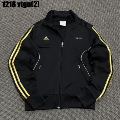 アディダス ブラック/GOLD 3本線 トラックジャージ