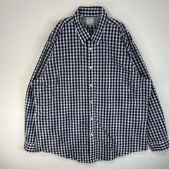 古着 ブルックスブラザーズ Brooks Brothers 長袖シャツ REGENT 胸ポケ ボタンダウン 2XL  ネイビー系 チェック メンズ