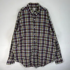 古着 ブルックスブラザーズ Brooks Brothers 長袖シャツ チェック 胸ポケ 346 XL  ネイビー系 マルチカラー メンズ