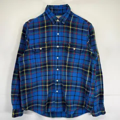 古着 ポロ・ラルフローレン POLO RALPH LAUREN 長袖シャツ ネルシャツ ワンポイントロゴ 胸ポケット チェック柄 L マルチカラー メンズ