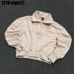 THE NORTH FACE ザノースフェイス ハーフジップアップ クロップド スウェット ピンク