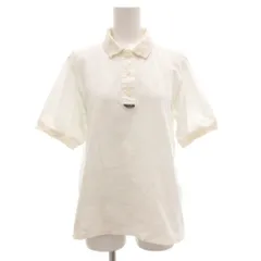 クリスチャンディオール Christian Dior スポーツ SPORT ヴィンテージ 切替ポロシャツ カットソー 半袖 ストライプ柄 M 白 ホワイト /GV ■GY53