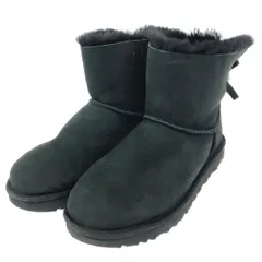 UGG アグ ムートンブーツ/ミニベイリーボウ 表記サイズ:25 リボン    ブラック レディース / 240001178343
