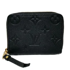 LOUIS VUITTON(ルイヴィトン) コインケース モノグラム・アンプラント ジッピーコインパース M60574 ノワール レザー