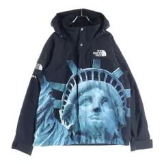 SUPREME (シュプリーム) 19AW×THE NORTH FACE Statue Of Liberty Mountain Jacket ナイロン マウンテンジャケットパーカー 自由の女神 ブラック NP61902I