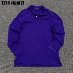 ポロラルフローレン パープル 長袖 カラーTシャツ XL 1218
