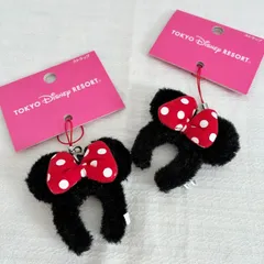 【ディズニー　ミニー　カチューシャ型ストラップ　2点セット】