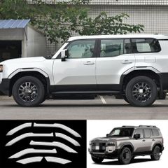 【送料無料】24年モデル トヨタ プラド LC250 ルーフバイザー防刮板?ホイールアーチモール【ホワイト】8点セット /【ブラック】8点セット（右ハンドル用）