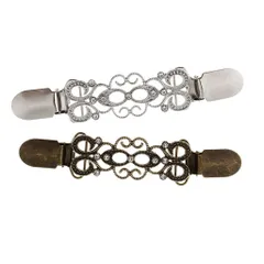 【在庫セール】D DOLITY 【2個セット】 合金製 アヒル口型 ストールクリップ 耐久性 レトロ 結婚式パーティーギフト 大判マフラー