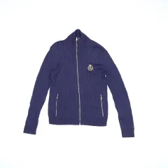 M ラルフローレン レディース ケーブル編み ジップアップニット 1217H1