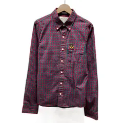 Abercrombie＆Ficth　チェックシャツ　長袖　シャツ　トップス　ボタンダウン　胸ポケット　ワンポイント　ブランドロゴ　刺しゅう　アメカジ　古着